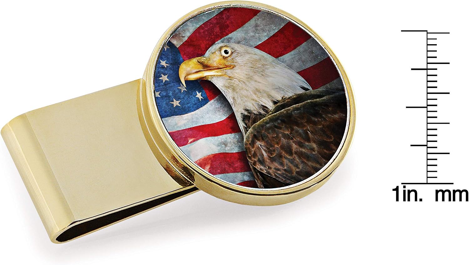 Coin Money Clip JFK Half Dollar with American Eagle