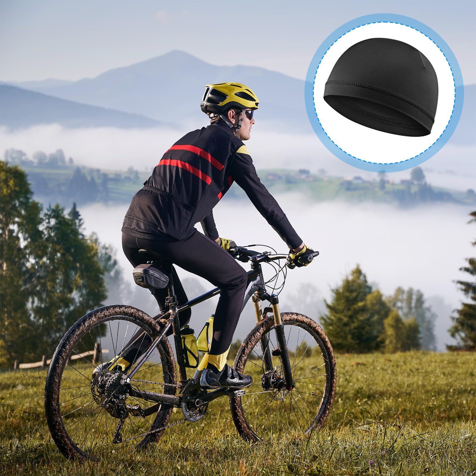 2 szt. Jedwabna czapka z falami dla mężczyzn, jedwabista elastyczna opaska, durags, unisex, dorośli, kobiety, satynowy jedwabny czepek do spania, miękki, oddychający, satynowy durag, dopasowany do
