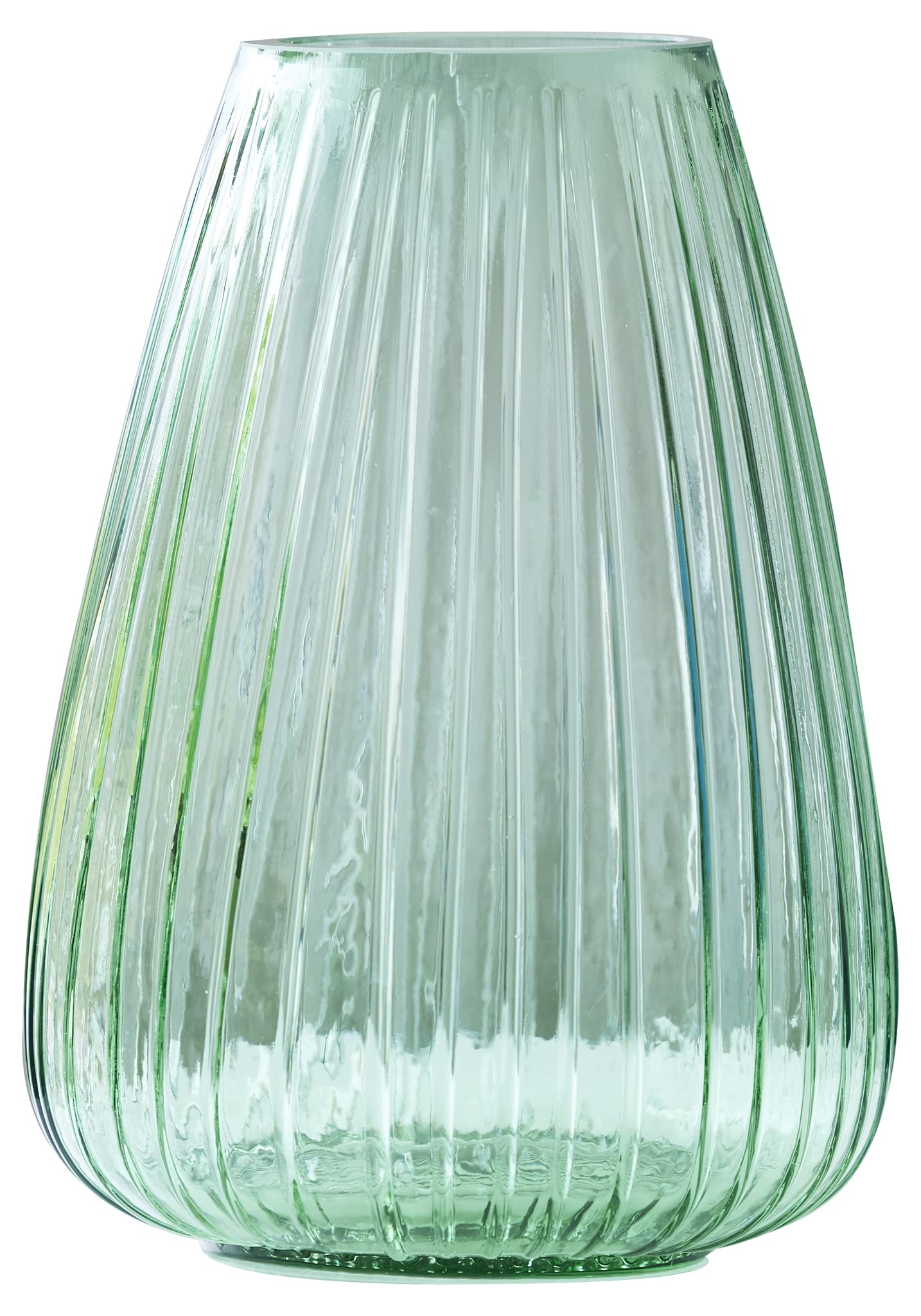 Vase 22 cm Vert BITZ Kusintha, l'art du verre soufflé de haute qualité