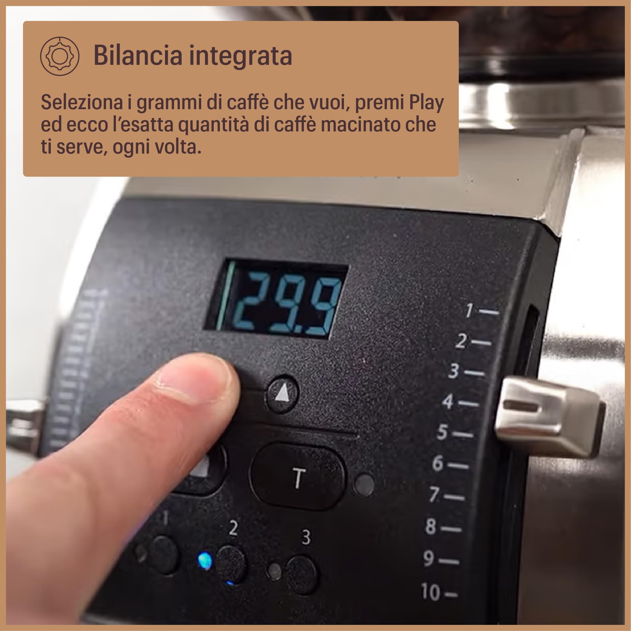 Baratza - Macinacaffè Vario W+ 230V - Elettrodomestici per la Casa, Macina Caffè Elettrico per Caffè in Grani - Grinder con Bilancia Integrata, Bianco