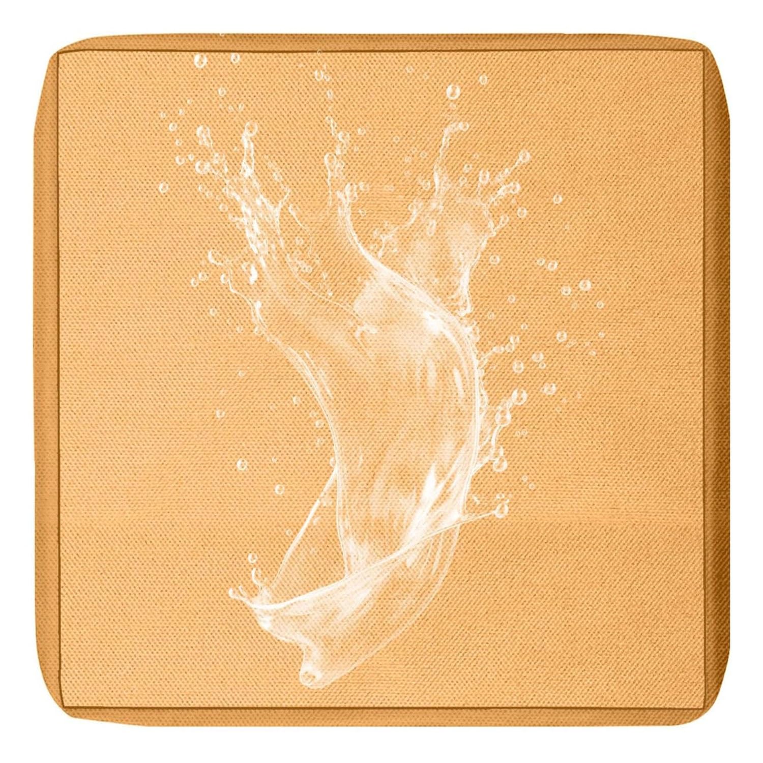 MSNCS 1/2/4 PCS Sofa Seat Cushion Covers Outdoor Waterproof,Garden Replacement Furniture Seat Covers with zipper,Washable,for Indoor Outdoor Patio Sofa(Gold,50x55x10cm 1pcs) — image 1