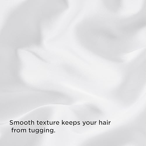 Miniatura 7 de Bedsure Funda de almohada de satén sedoso para el cabello, fundas de almohada de satén blanco tamaño estándar con cremallera, paquete de 2 unidades,