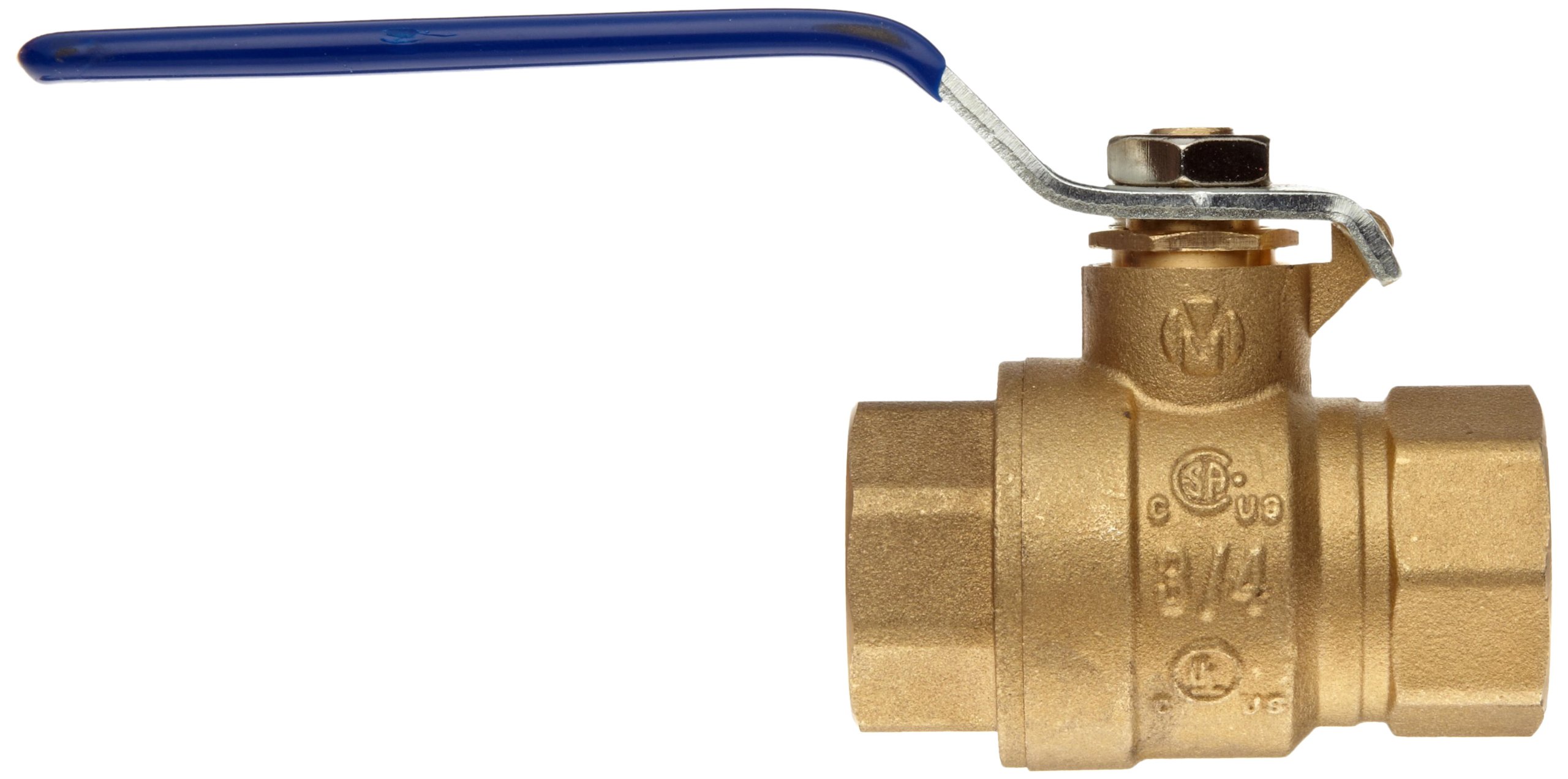 Milwaukee Valve BA-475B Series Brass Ball Valve, Two Piece, Inline, Lever, 3 NPT Female