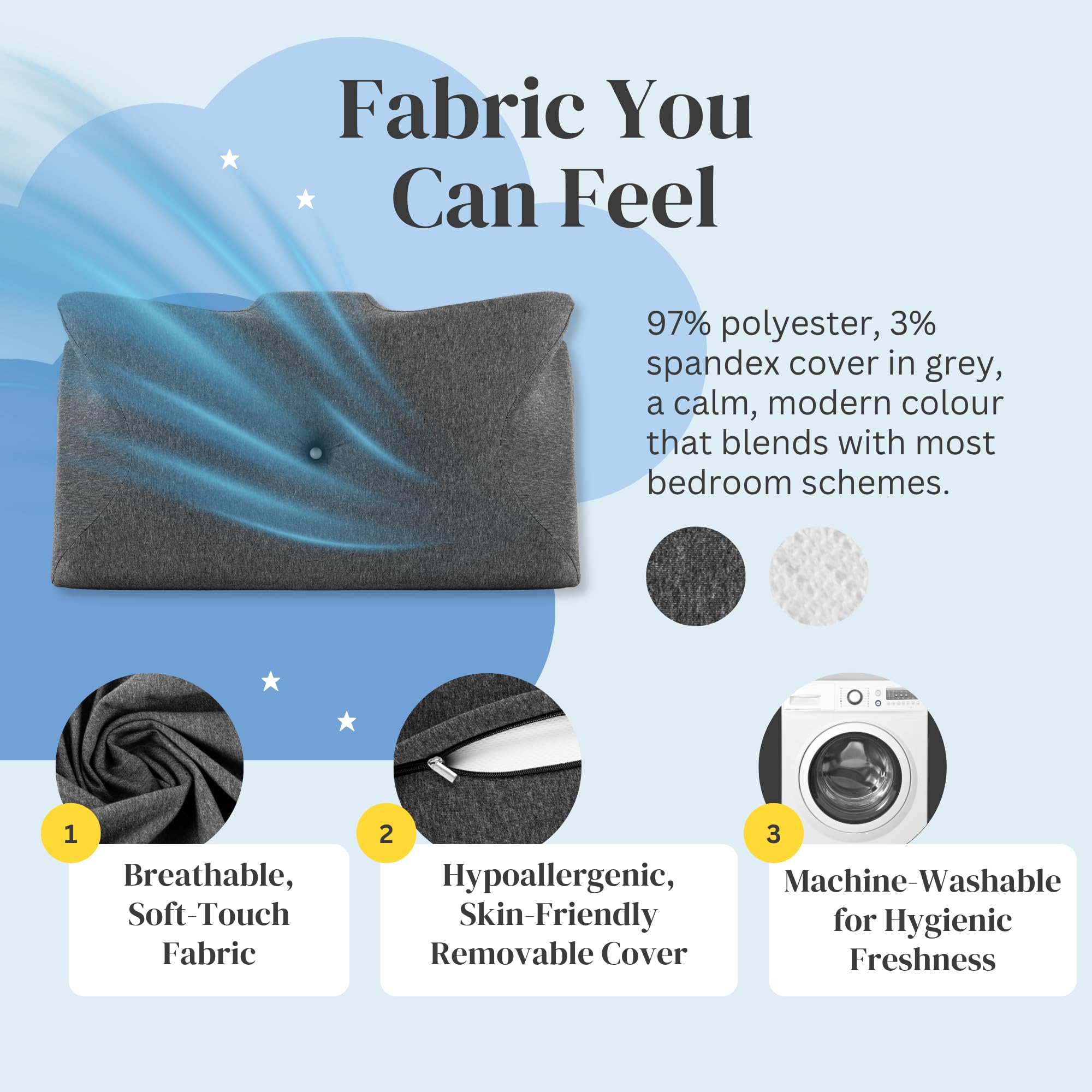 Straame Cuscino cervicale ortopedico in memory foam per alleviare il dolore, cuscino di supporto cervicale sagomato per chi dorme sul fianco, sulla schiena e sullo stomaco, design ergonomico a