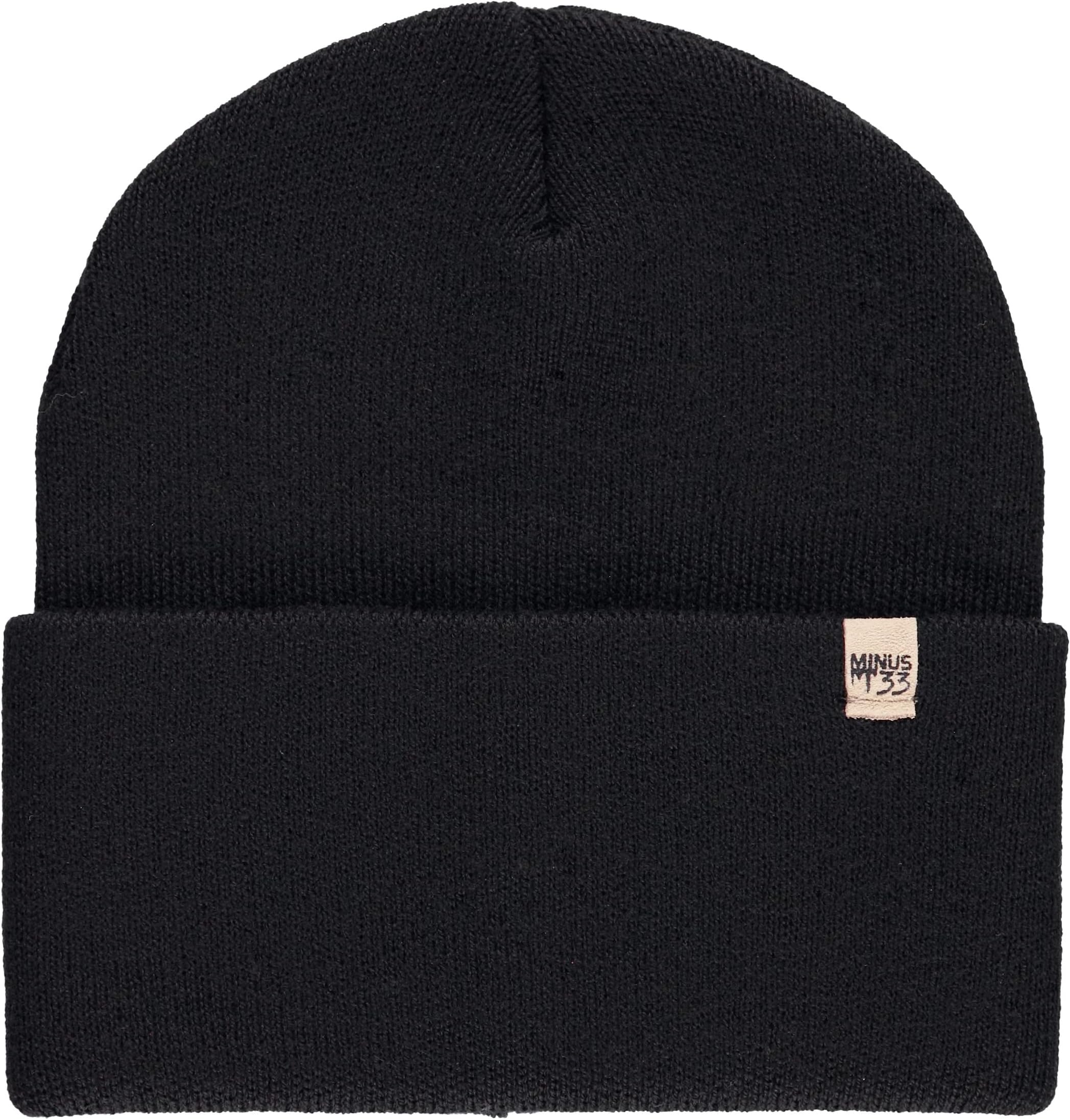 100% Merino Wool - Midweight Everyday Knit Cuff Beanie - Warm Winter Hat