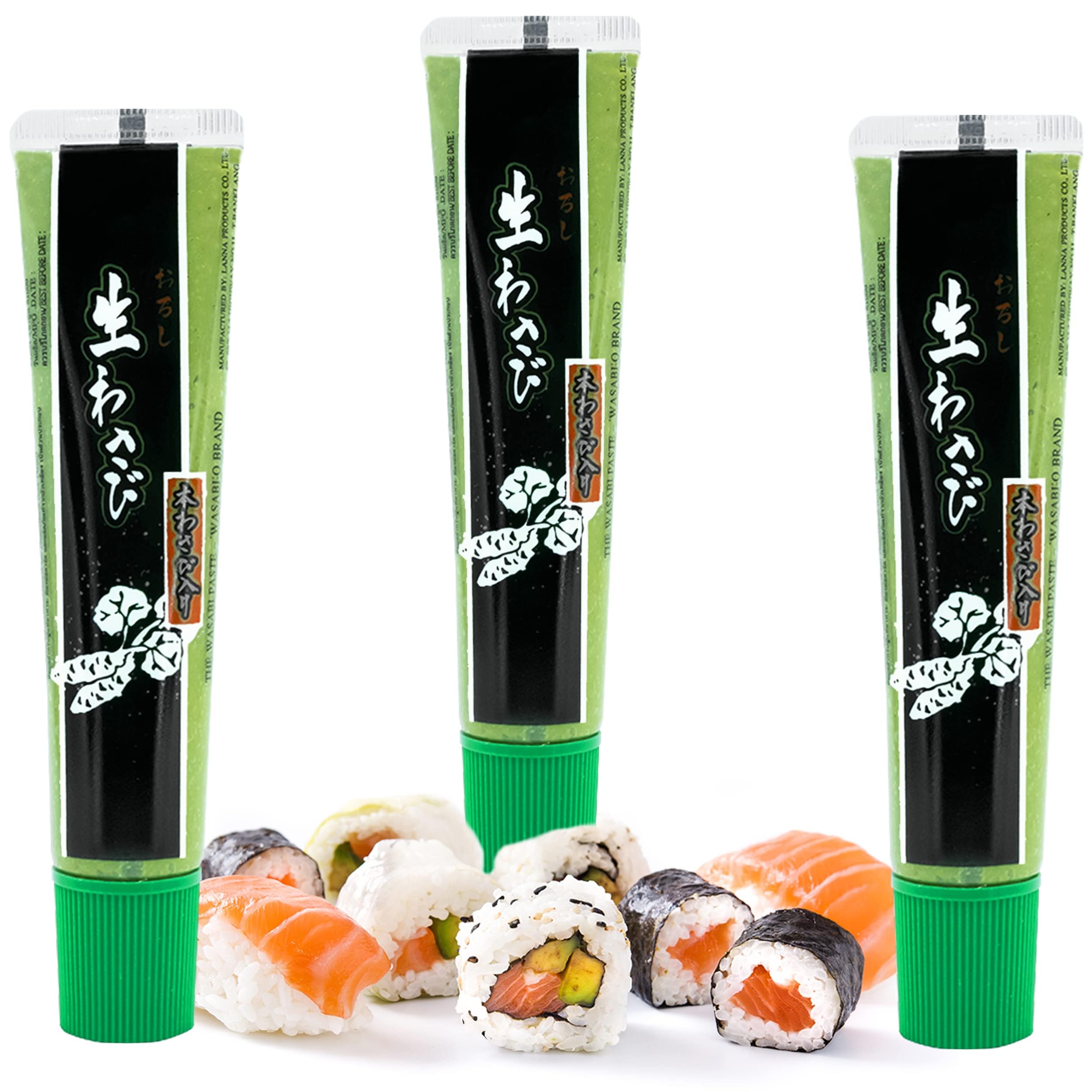 Wasabi-O Pasta Wasabi di alta qualità, vero Wasabi (confezione da 3)