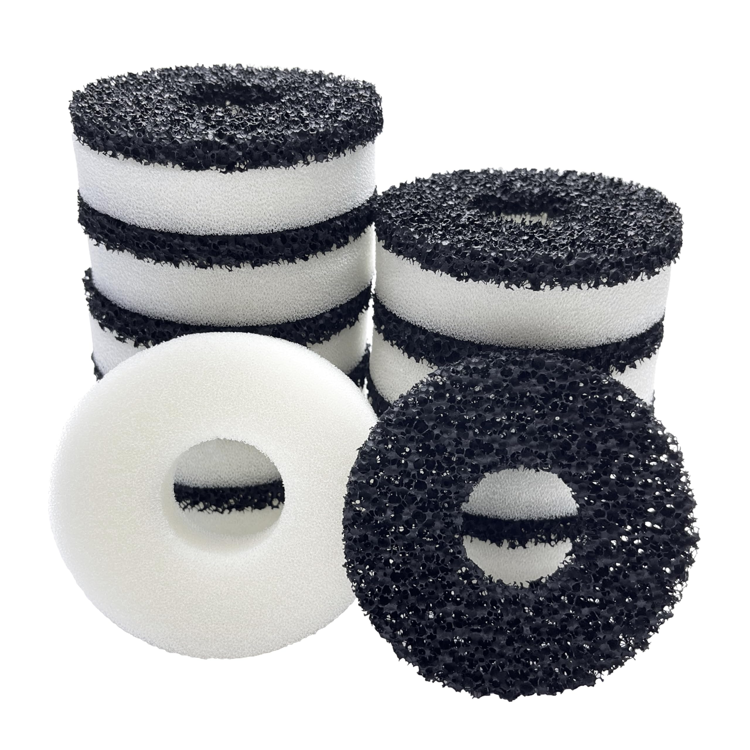 SHIGATSU 20 Pack Replacement Aquarium Maintenance Kit for Biorb Filter, Aquarium Sponge Foam and Carbon Rings Set