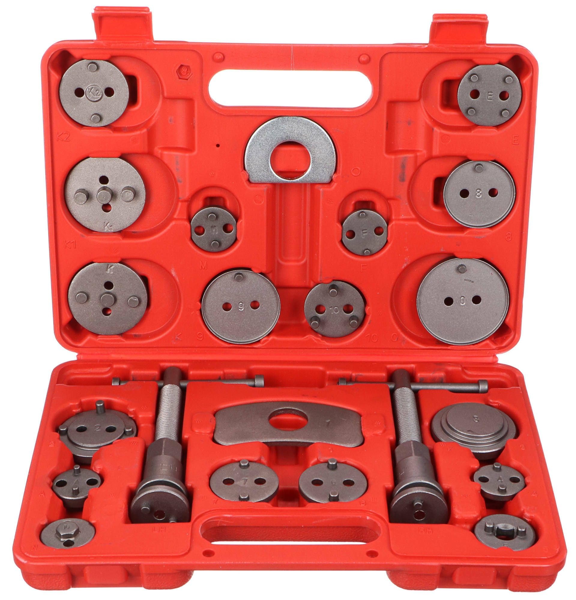 Mechanic Brake Set 22 | Juego de reposicionador de pistones de Freno 22 pzs | Reposicionar el pistón de Freno al Cambiar los Discos | Las Zapatas o Las Pastillas de Freno
