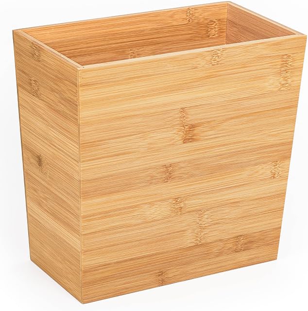 woodluv Slimline Rubbish Waste Paper Bin For Home/Office - 7 x 15 x 26 cm (Height) approx.