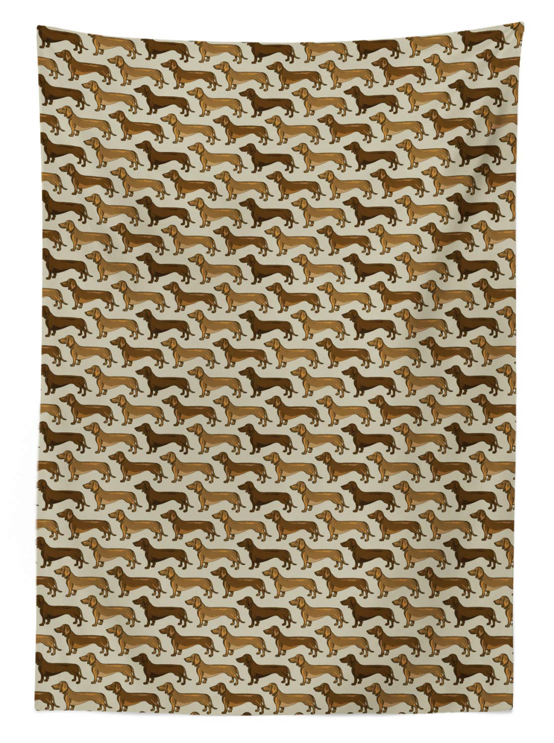 Tovaglia ABAKUHAUS Con Bassotti, 140x200 Cm, Rettangolare, Rosa Seafoam, In Poliestere 100% Impermeabile E Antimacchia