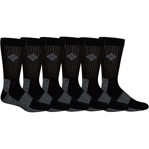 Columbia Men's Moisture Control Crew Socks 6-Pack