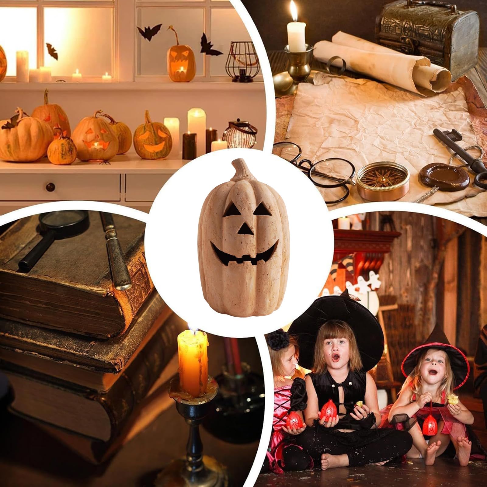 Lampion Dynia Dekoracja Upiorne bezpłomieniowe lampy dyniowe oświetlenie | Światełka Latarni Dyniowej Na Halloween, Do Użytku Wewnątrz I Na Zewnątrz, Ganek, Noc, Sypialnia, Ogród