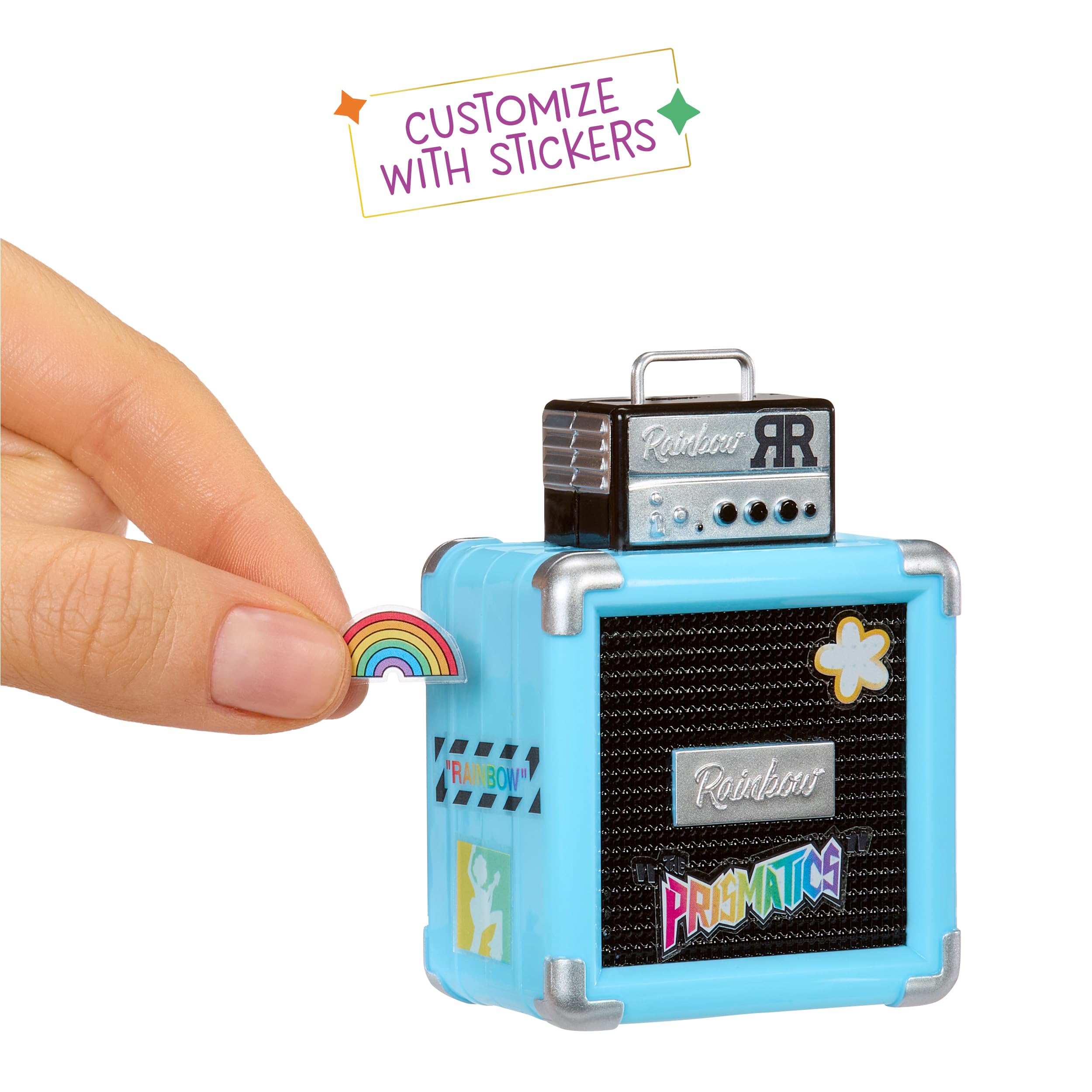 Rainbow High Junior High Rock Band, Skyler, Blue, 23cm Fashion Doll with a Microphone, a Mic Stand, and an Amp - Image 3