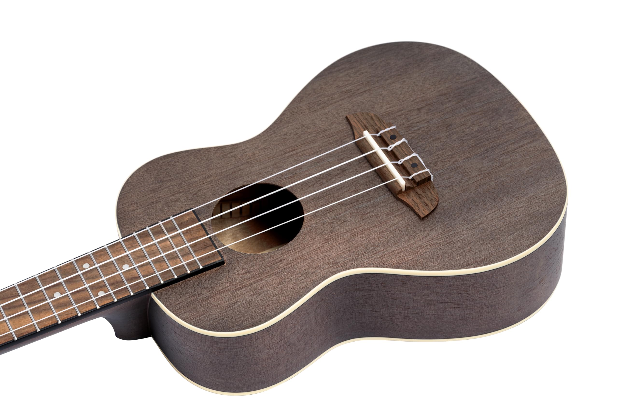 Ortega Guitars Ukulele Concerto Mancino – Acustico – Earth Series – Okoume, Black (RUCOAL-L)