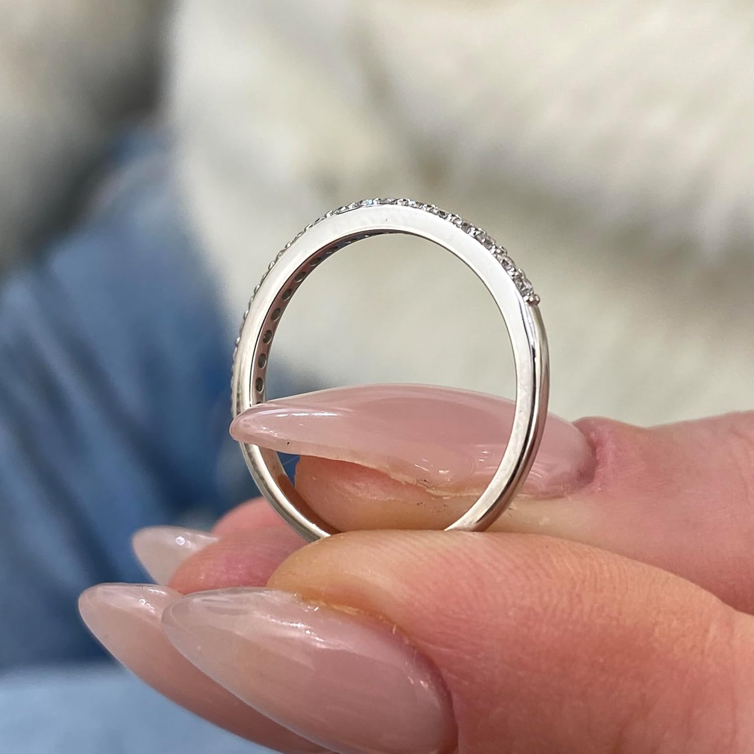 GLAM AND GEMS 14k White Gold Engagement Ring/Wedding Ring With 0.20 to 3.00 Carats Lab Grown Diamond (E Color, VS1 Clarity) Rings For Women, IGI Certified, Gift For Her, Jewelry for Women - Image 6