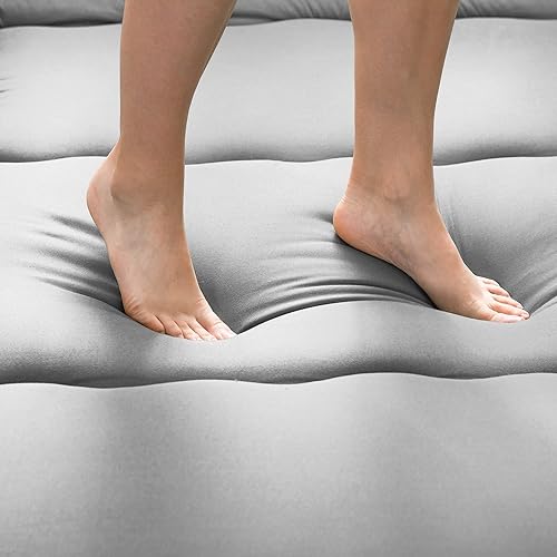 Miniatura 228 de Colchón futón japonés de piso gris constelación, de piso tatami, portátil, para acampar, para niños, sofá cama plegable enrollable con protector de