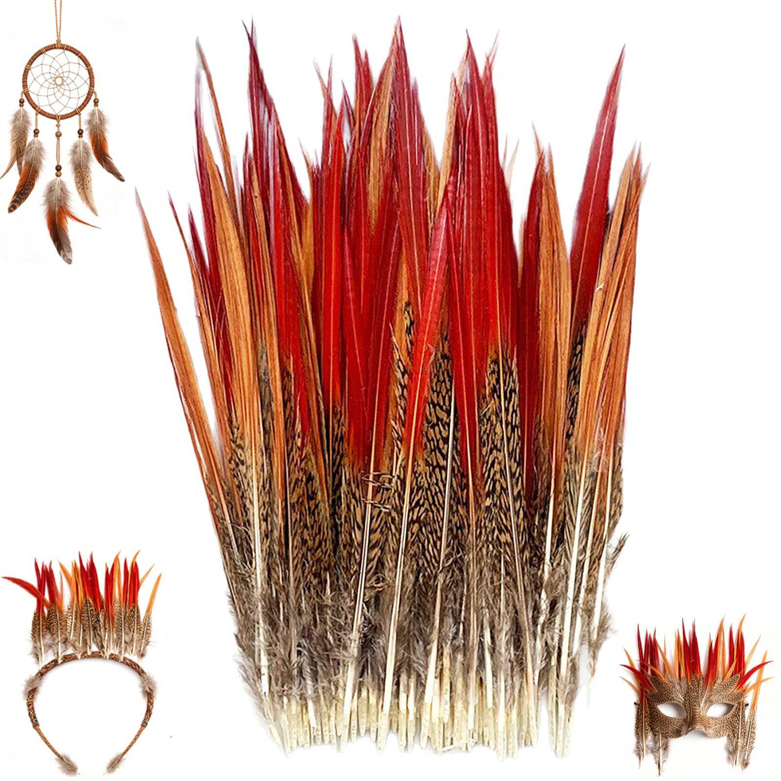 Plumes de faisan naturelles pour costume de carnaval et création de chapeaux DIY