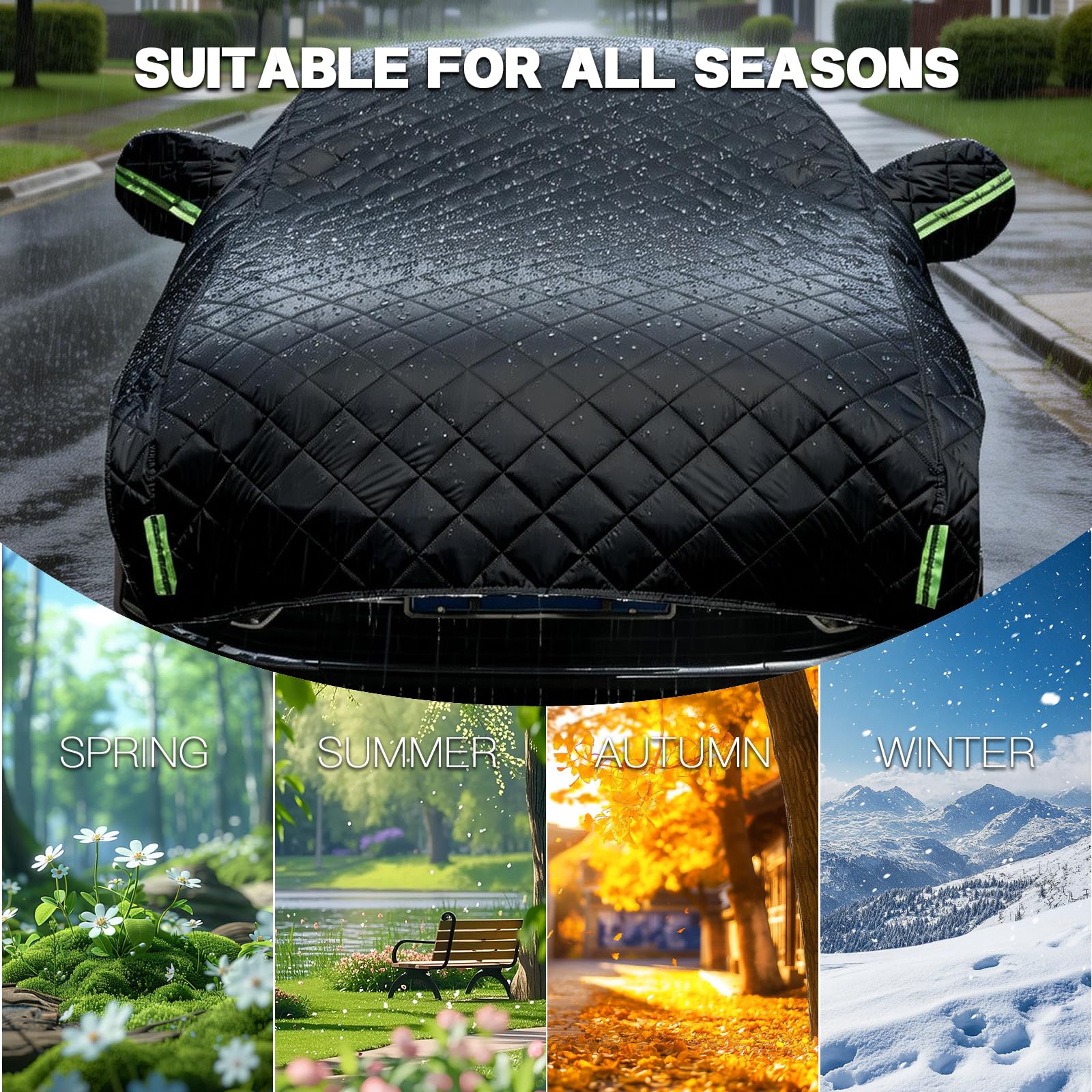 Bâche Voiture Antigrêle pour Mazda 6e Base 2025-2026, Demi Housse Auto Imperméable, Couverture de Voiture Antigrêle, Anti-Vent, Aux UV et Aux Rayures-f1479j