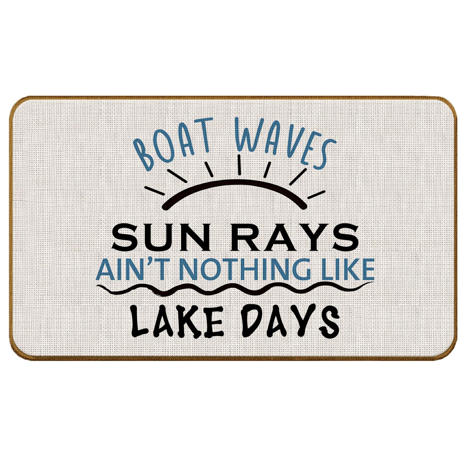 SkipTiger Lake House Welcome Mat,Lake Door Mat Non-Slip Door Mat for Front Door Porch Indoor Outside Entrance Entryway,17x30 Inch