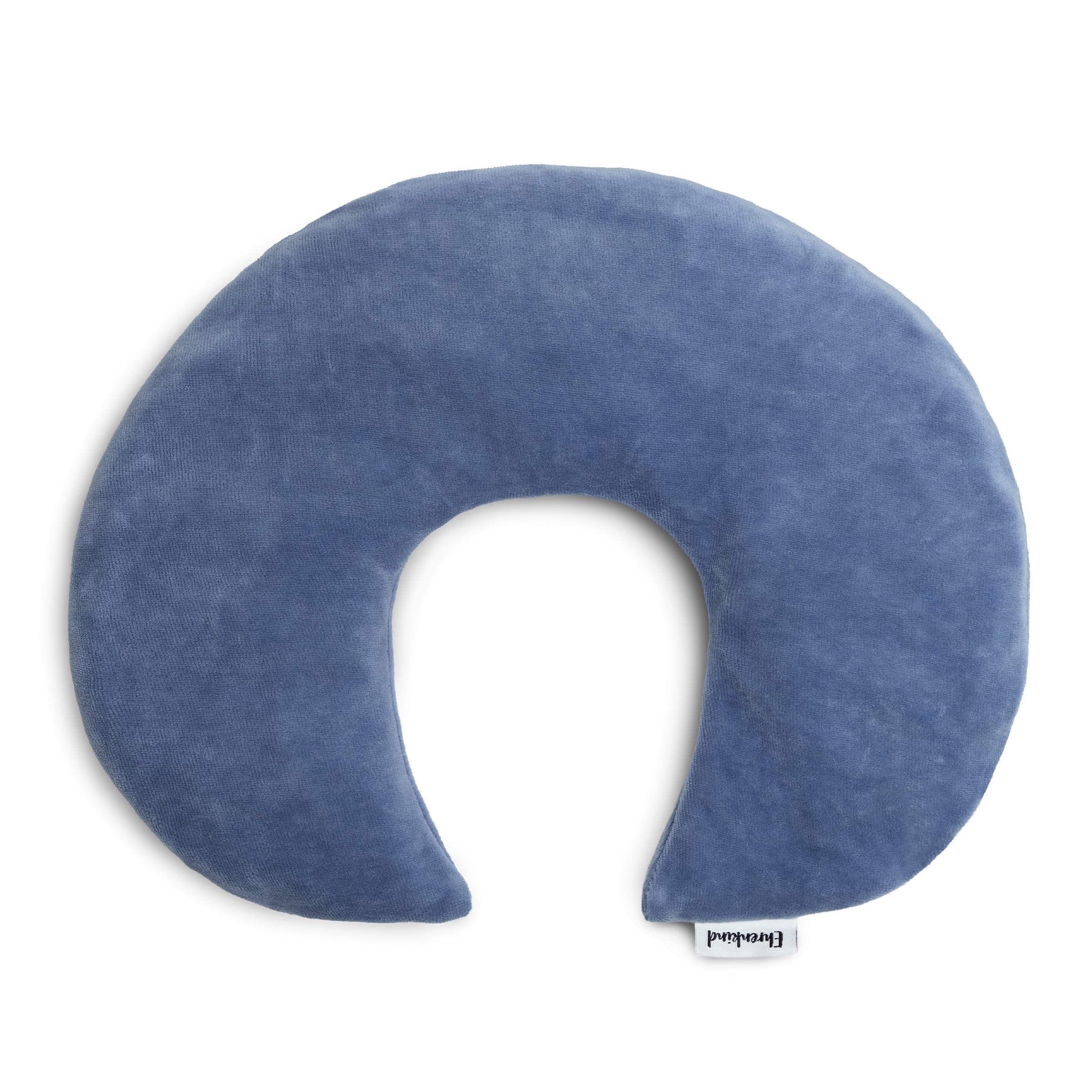 Ehrenkind® Wärmekissen Mond aus 100% Bio-Baumwolle Nickistoff | Kirschkernkissen für Babys & Kinder | Natürliches Wärme- & Kühlkissen | Mondform Jeansblau | Waschbar & Made in Europe