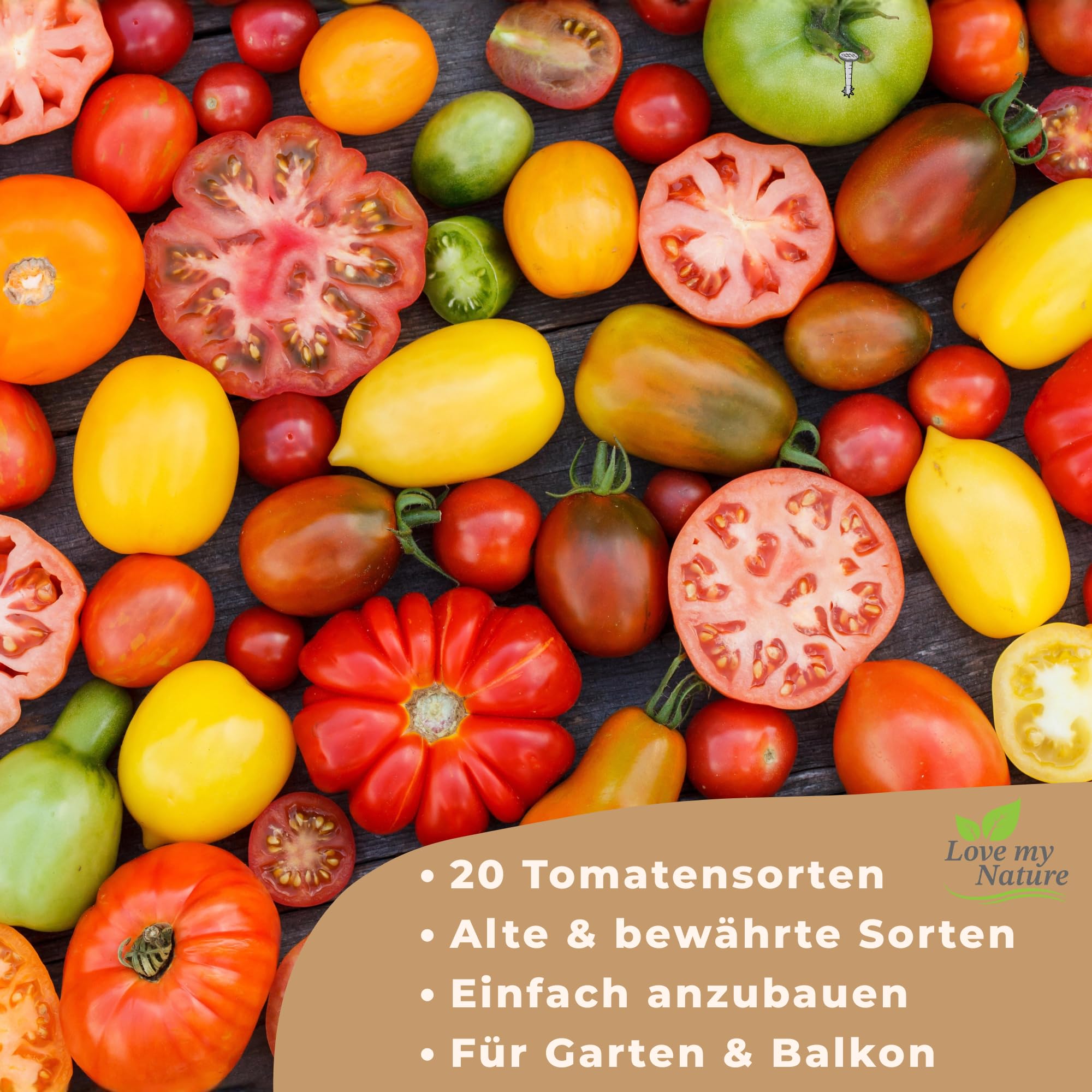 Tomaten Samen Set  20 Sorten Tomatensamen alte Sorten fr Garten, Balkon &  Gewchshaus | Love my Nature Saatgut fr aromatische Tomatenvielfalt  ...