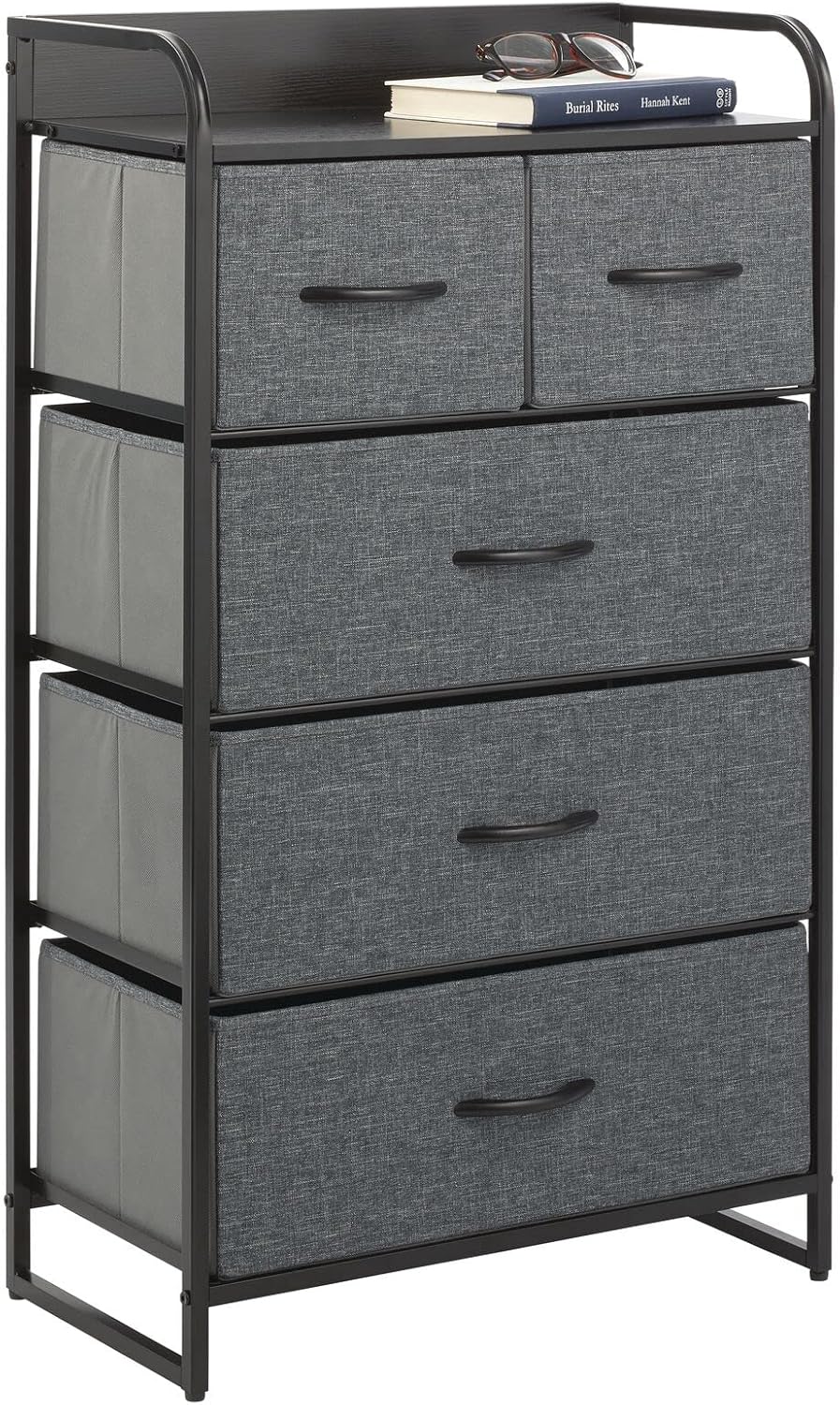mDesign Tall Dresser Storage Chest Vanity Furniture