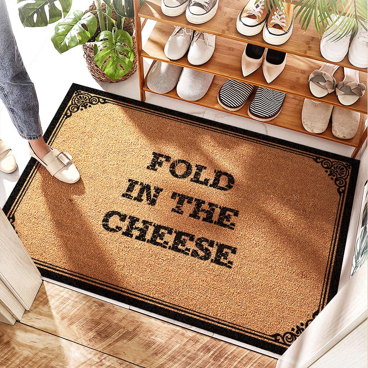 Tapis d'entrée de chaussures grand format absorbant et paillasson extérieur