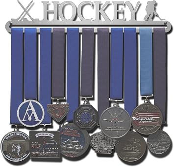 Allied Medal Hangers - Hockey 12" Wide with 1 Hang bar - Medal Hanger Holder Display Rack - Multiple Variations Offered!