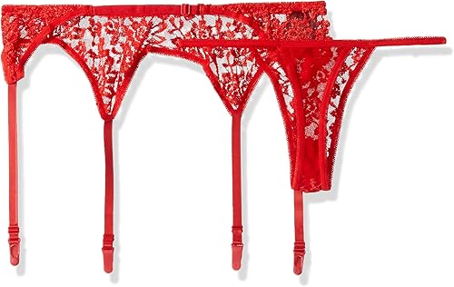 Miniatura 4 de Leg Avenue Conjunto de liguero y tanga de encaje para mujer