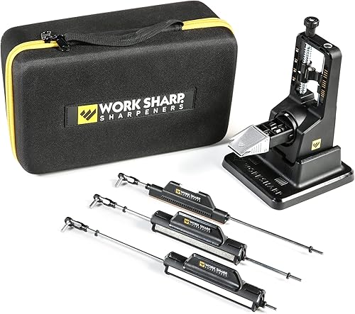Work Sharp Precision Adjust Elite - Sistema de afilado de cuchillos ajustable con 7 abrasivos