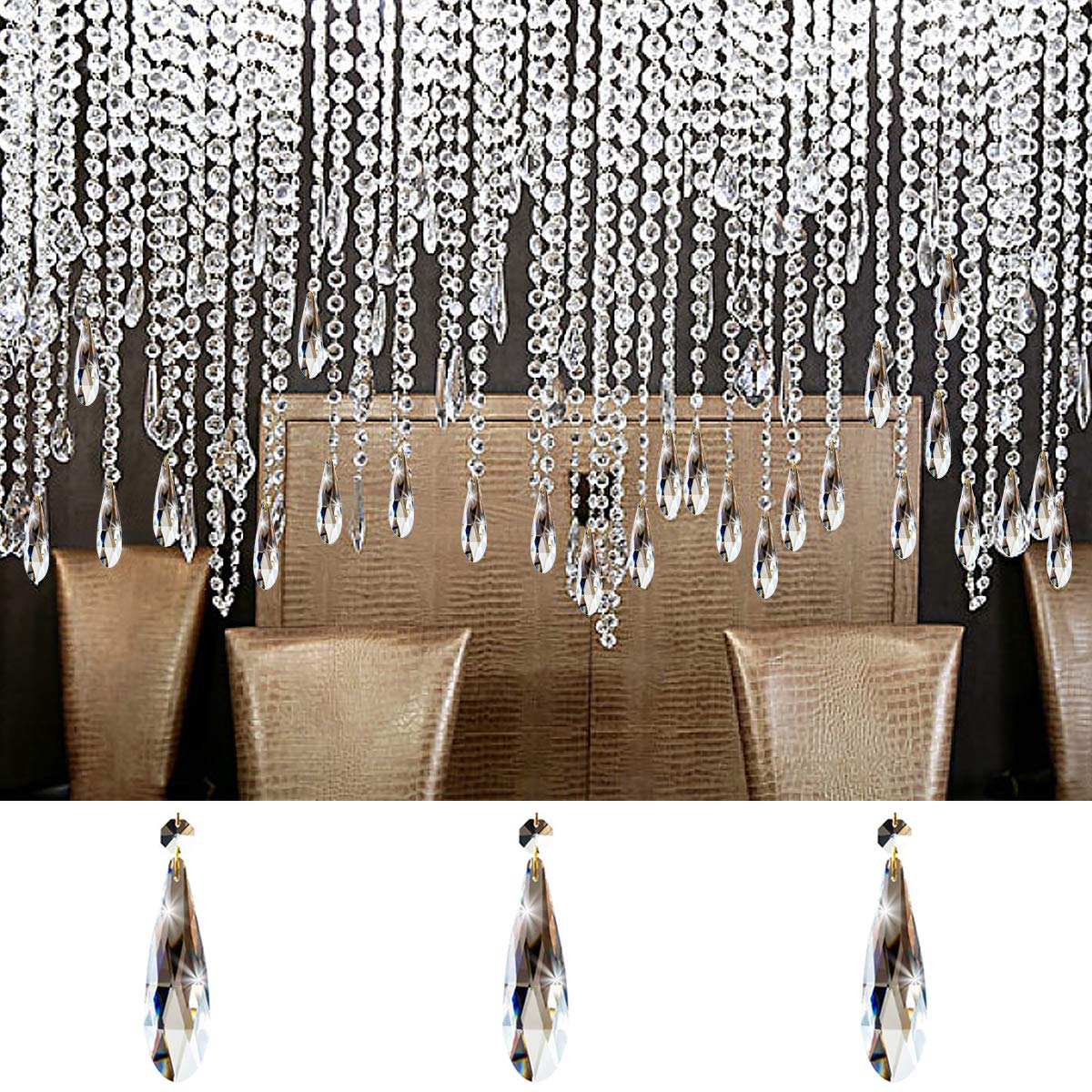 PATIKIL Pendentifs De Lustre En Cristal En Forme De Larme