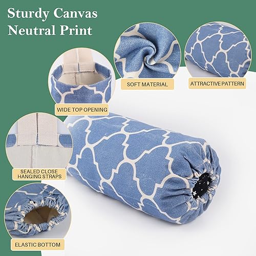 Miniatura 2 de LeCorner Soporte para bolsas de plástico, soporte lavable para bolsas de plástico, dispensador de almacenamiento de bolsas de plástico fuerte con