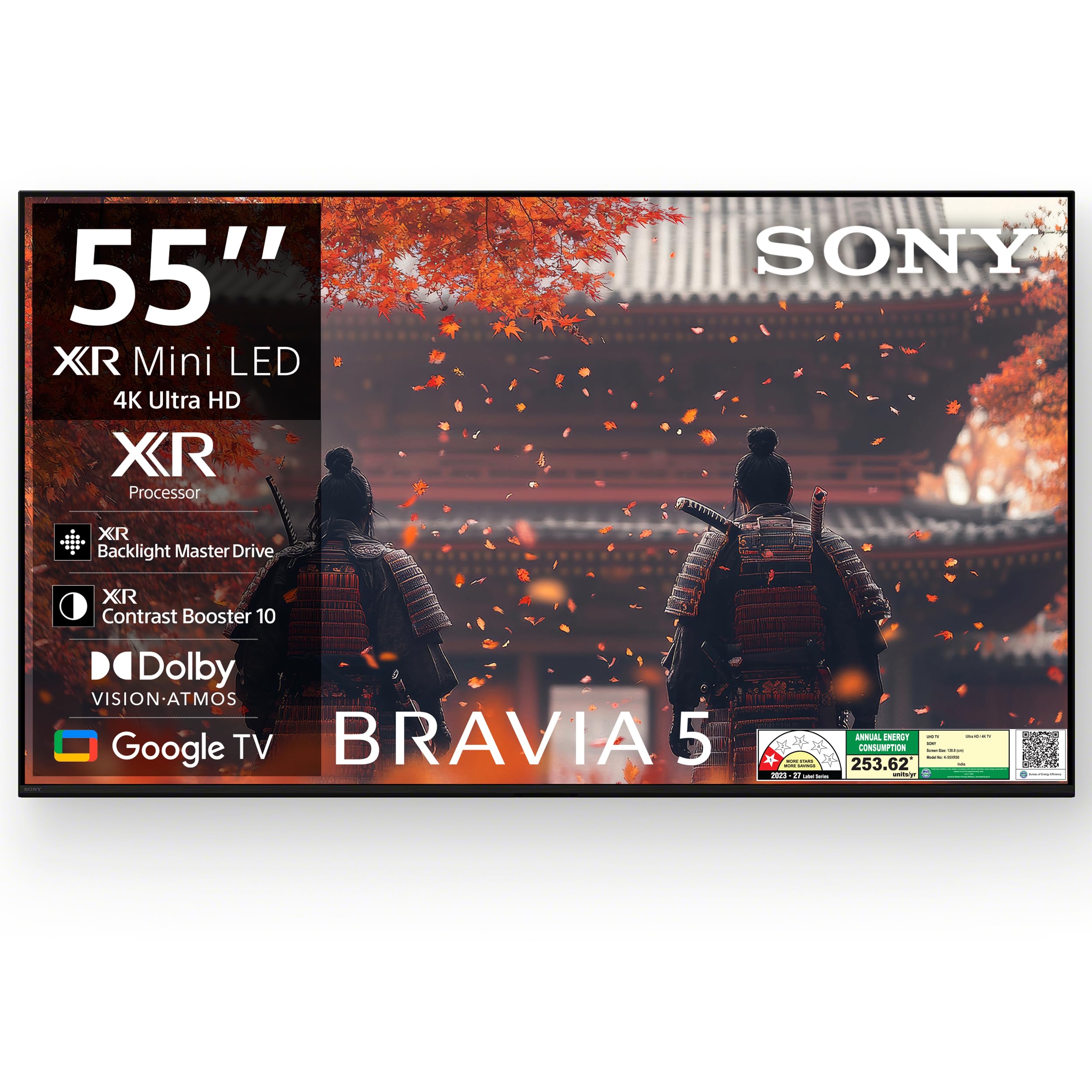 Sony 139 cm (55 inches) BRAVIA 5 4K Ultra HD Smart Mini LED Google TV 