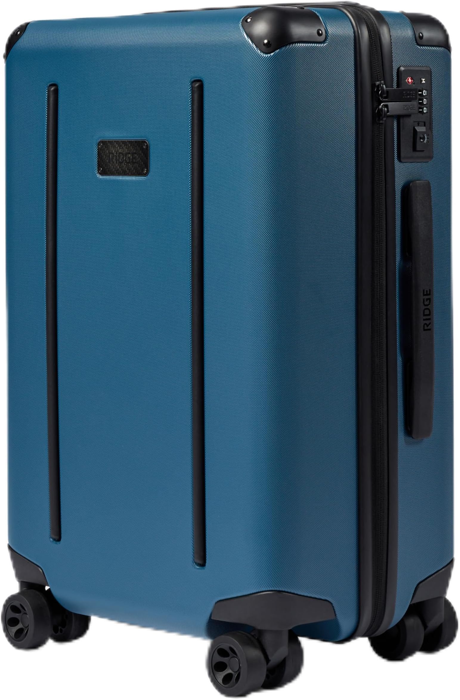 The Ridge Premium Hard Shell Carry On Luggage - TSA Approved Lock - 360° Spinner Wheels for Travel - Alpine Navy