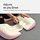 Frido Maternity Pillow | Dual Pregnancy Wedge Pillows for Back & Belly Support | Adjustable Butterfly Design | Travel-Friendly Pregnancy Pillow | Hypoallergenic Organic Cotton Cover, Baby Pink Product Image 5