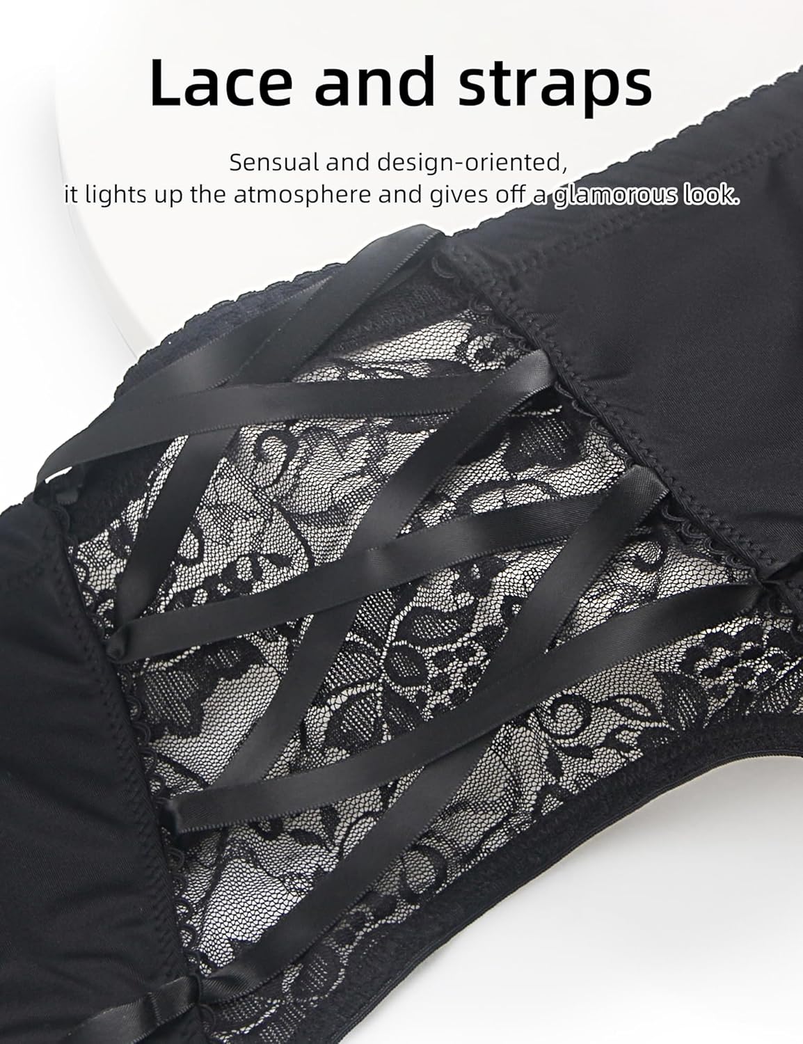 ohyeahlady Men's Sissy Gaters Belt Thong Panties lingerie Crossdressing G-string Bikini Briefs Underwear Suspender - Image 3