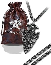 VIKING CRAFT Viking Necklace Men's Stainless Steel – 60 cm Viking Jewellery Chain Men – Viking Decoration, Viking Chain, Viking Gifts for Men Jewellery, LARP