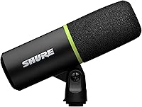 Vista 7 de Shure MV6 Gaming Microphone – Dynamic USB Mic for PC Gaming & Streaming with Tap-to-Mute, Noise Cancellation, Desktop Stand & 3.5mm Headphone