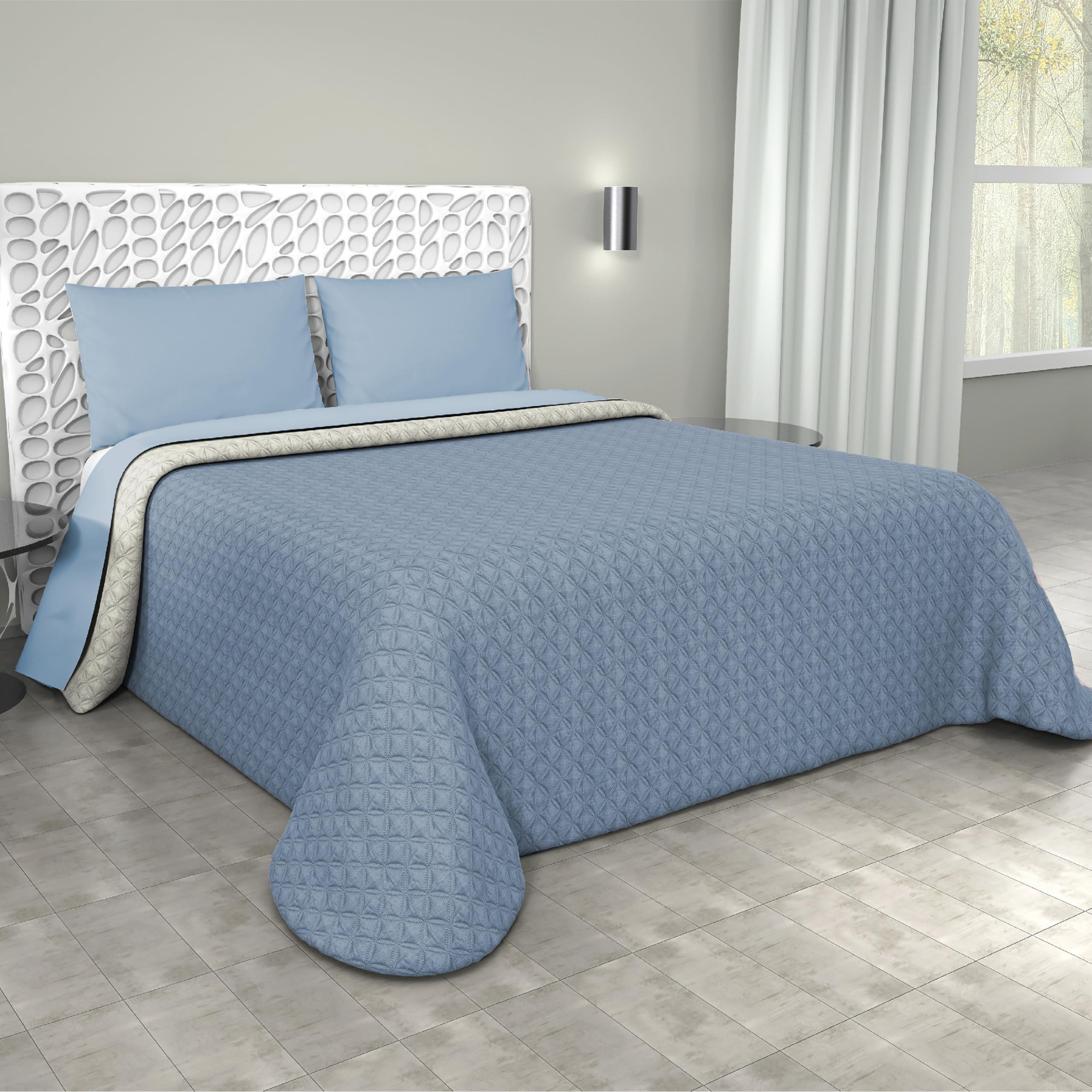 Charro Trapuntino Copriletto Double Face In Tinta Unita Armony - Singo &ndash; LABU