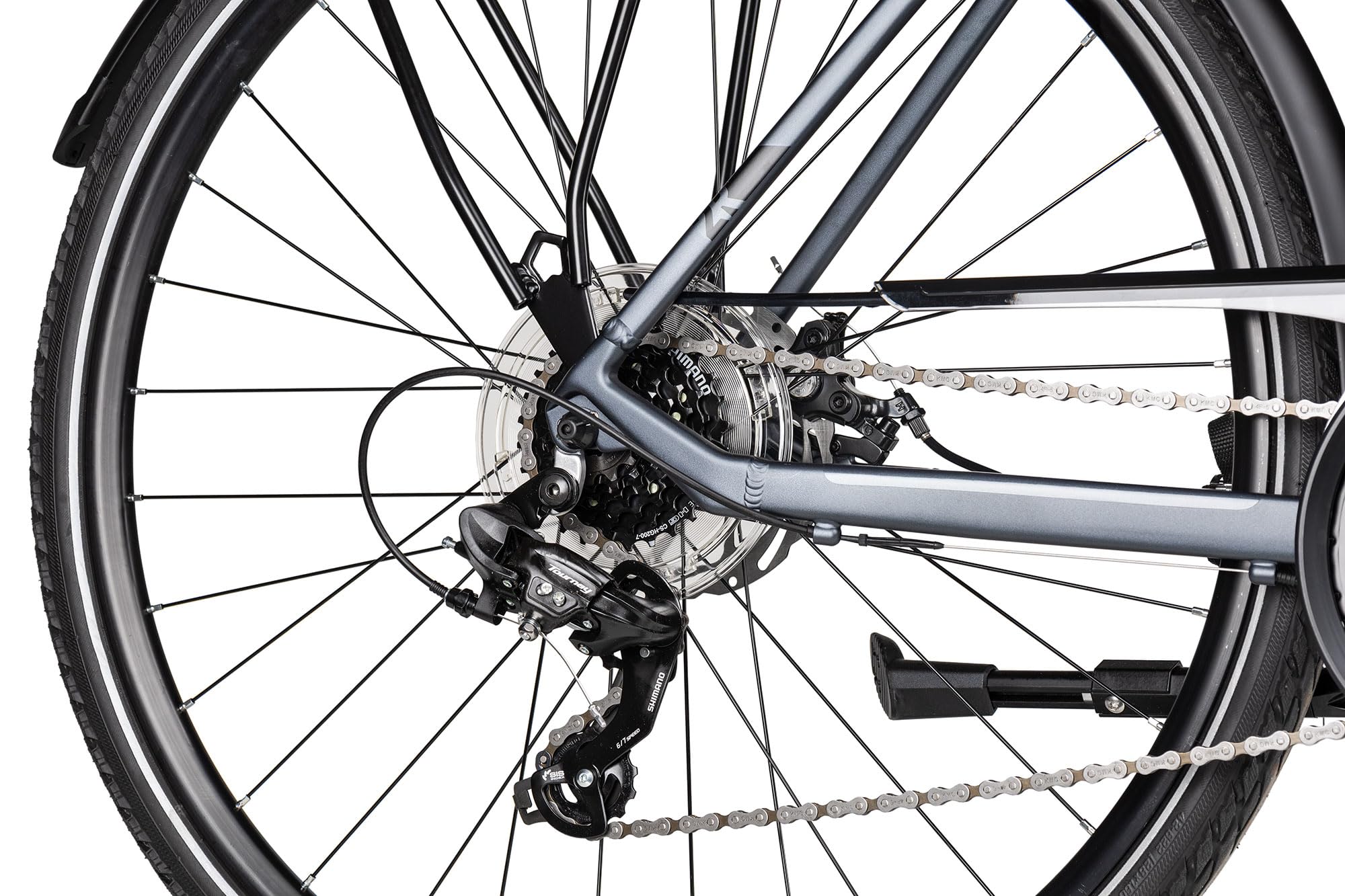 TRS GO Trapez | Trekkingbike | 28 Zoll Damenfahrrad | 21-Gang Schaltung | inkl. Straßenausstattung