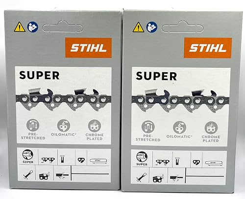 33RS 72 Drive Links, 3/8" .050 Gauge, 20", Rapid Super Chainsaw Chain 3623 002 0072, 2 Pack