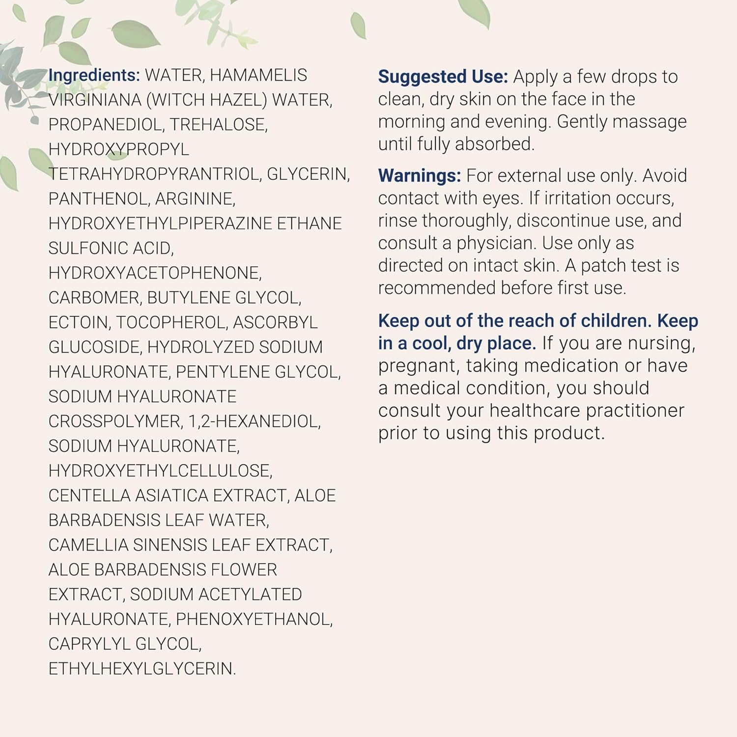 Hyaluronic Acid Serum with Vitamin B5 for Face | Lightweight Hydrating Face Serum for Dry & Sensitive Skin | 4 Types of HA at 2% with Vitamin C & E | Oil-Free & Fragrance-Free, 4 fl oz - Image 6