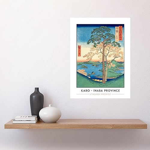 Miniatura 2 de Wee Blue Coo Karo, Koyama Inaba Province Utagawa Hiroshige, colección clásica japonesa de madera de papel grueso, 18 x 24 pulgadas