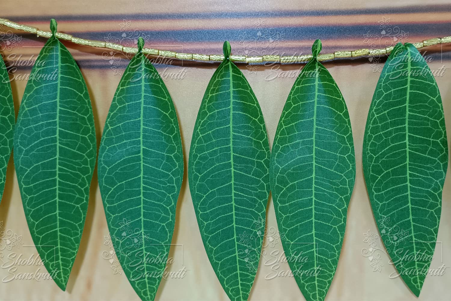 Artificial Mango Leaves Toran - Festive Door Decor -3 Artificial Mango Leaves Toran - Festive Door Decor -3