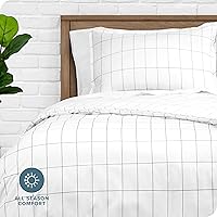 Vista 102 de Bare Home Funda de edredón extra larga – Premium 1800 súper suave – Funda de edredón ligera y fresca – Ropa de cama suave y transpirable