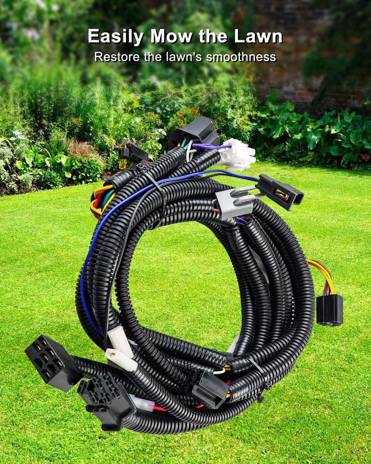 580798101 Arnés de cable de embrague para Husqvarna Craftsman Jonsered Poulan AYP RedMax McCulloch Sears Electrolux Weed Eater, arnés de cables de encendido para tractor de césped