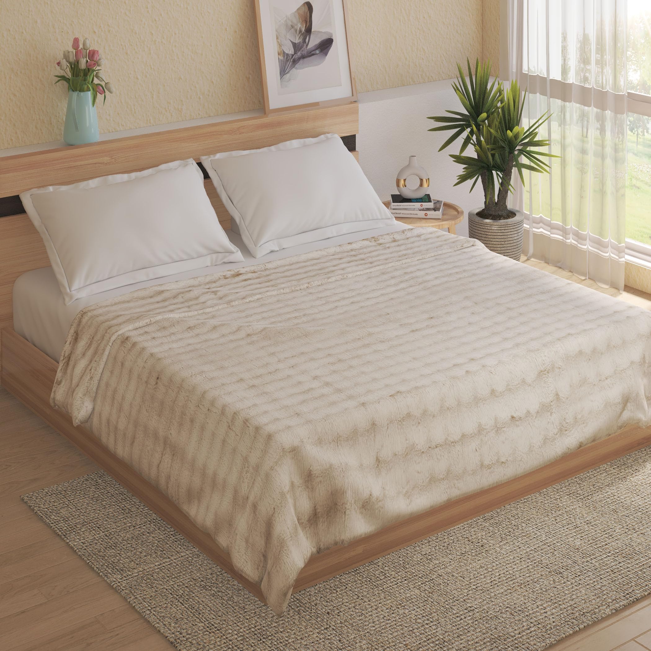 Home Centre Kadence Waffle Double Blanket-image-3