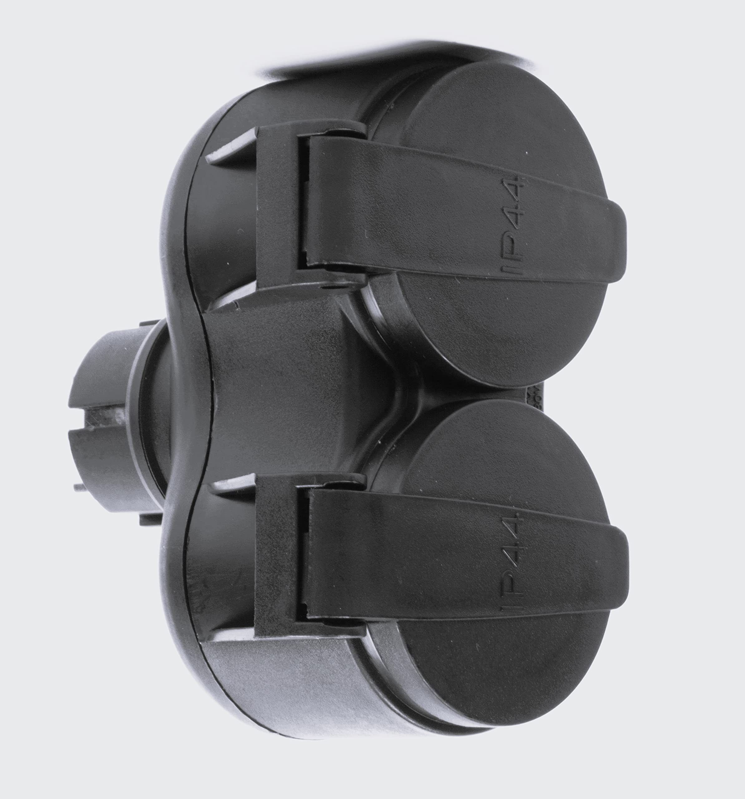 Schutzkontaktkupplung GUMMI Doppel Schuko Kupplung IP44 STECKER,S XX? (10 Stück)