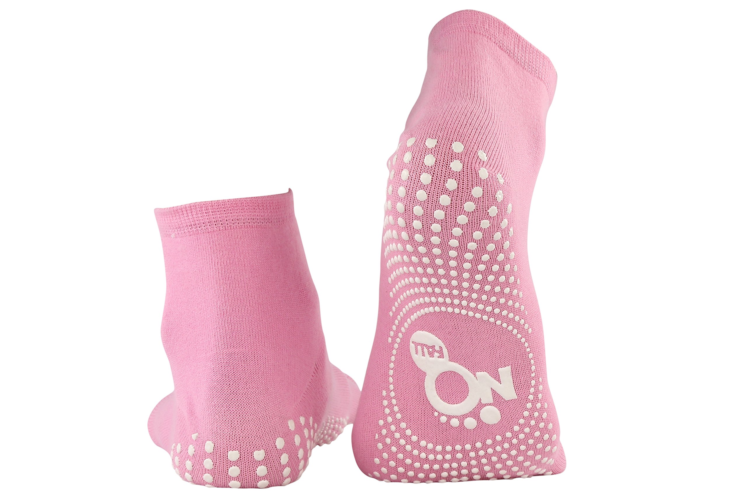 NOFALL Ankle Length Cotton Socks for Women, Ideal for Walking, Jogging, Yoga, Office and Home, Suitable for Daily Use, Color - Pink (Pack of 2) - Image 5 thumbnail
