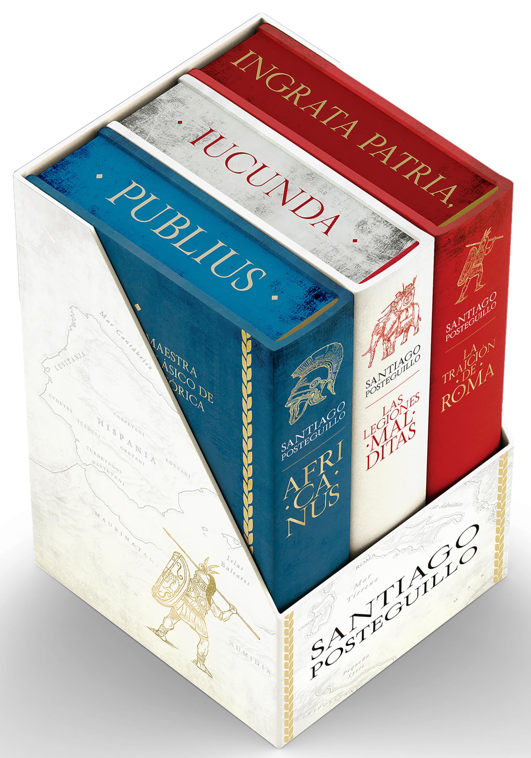 Trilogía Africanus (estuche con: El hijo del consul | Las legiones malditas | La traición de Roma) (Campaña edición con cantos tintados)